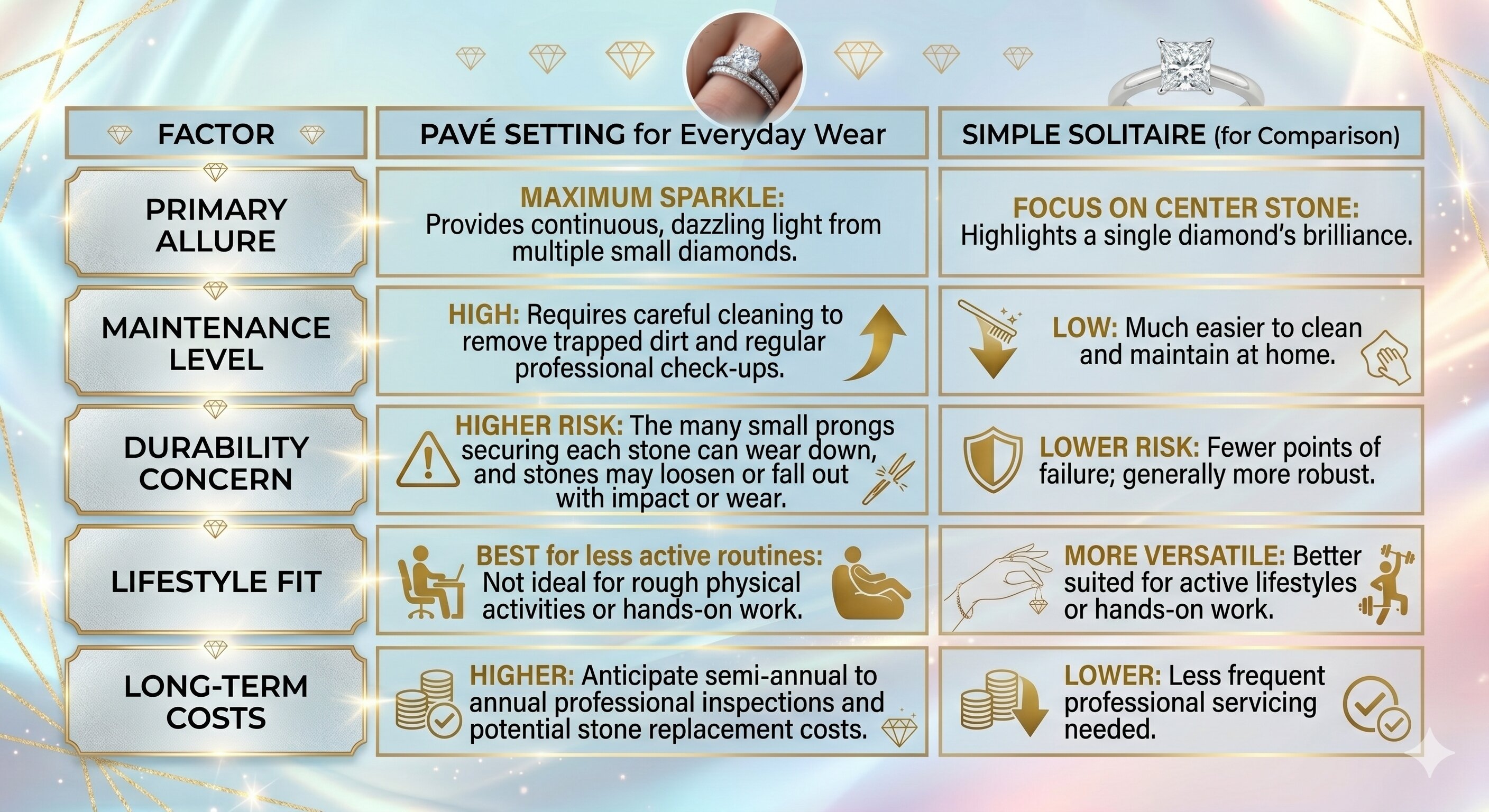 Pavé Setting for Everyday Wear 